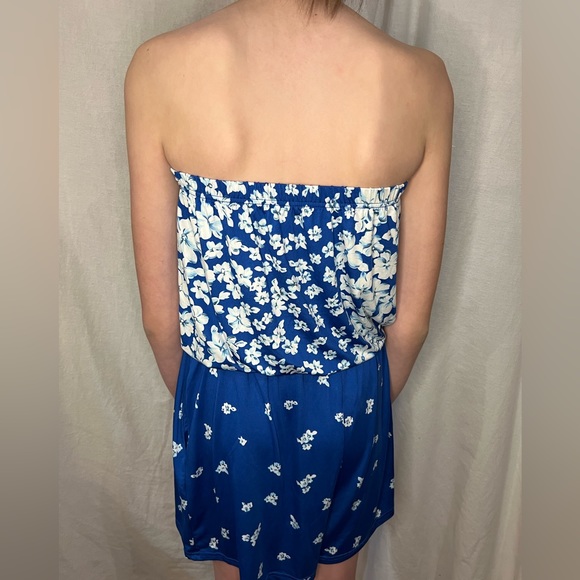 CW Classics Romper Blue Floral sz Small - Picture 3 of 10